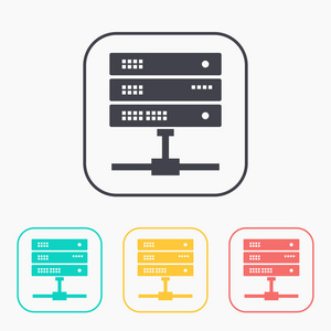 配电面板交换机在服务器机房中的使用绿草与灯光足球场电脑机箱图标