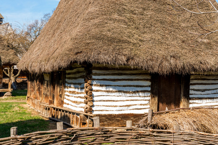 传统农村房子从特兰西瓦尼亚，罗马尼亚