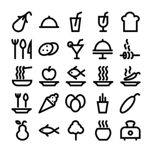 食物矢量图标 11照片