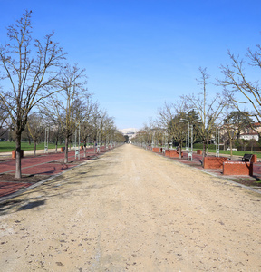 公园里的长大道被称为坎波马索在维琴察