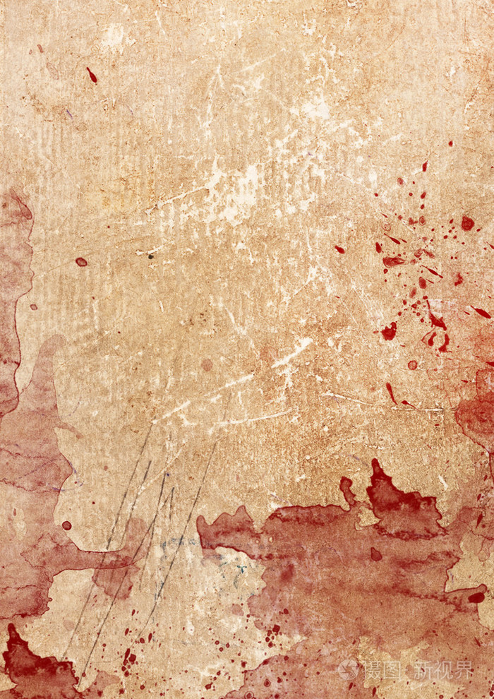 老纸凌乱的血迹