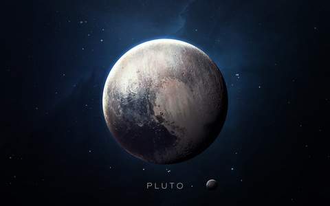 冥王星高分辨率三维图像提出了太阳系的行星.