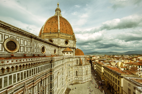 大教堂 di santa maria del fiore 在佛罗伦萨，意大利