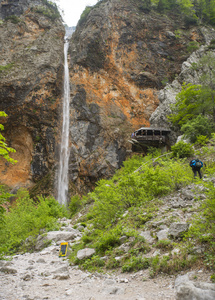 Rinka 瀑布，洛加尔山谷斯洛文尼亚