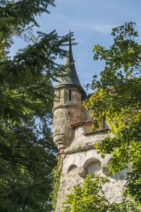 利希滕斯坦城堡和辅助建筑与塔