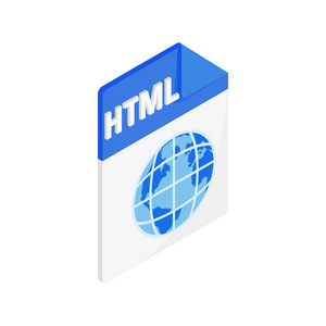 Html 的图标，等距 3d 风格