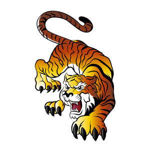 tiger illustration&nbsp;.cartoon tiger&nbsp;照片