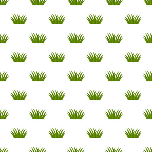 弹簧无缝模式与绿色自然平草矢量