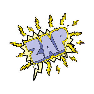 演讲泡沫卡通 zap 符号