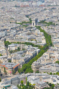 鸟瞰的巴黎，法国