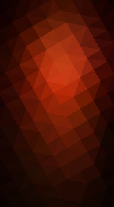 暗红色多边形设计插图, 由 triangl 组成