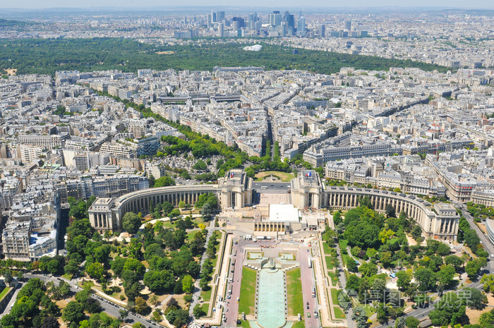 鸟瞰的巴黎,法国