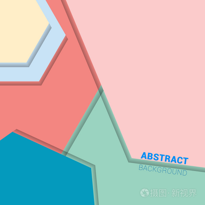 杂色的多边形设计插画-正版商用图片1mn9if-摄图新视界