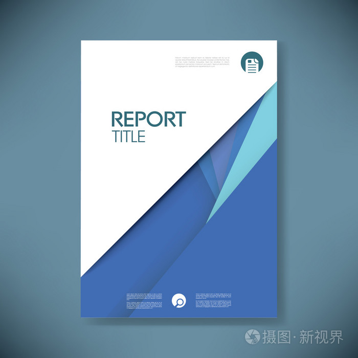 年度报告封面模板上材料设计风格矢量背景插画-正版商用图片1mnd3l-摄