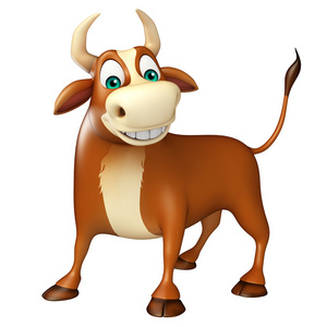 卡通公牛图片