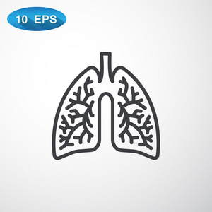 肺部解剖图标