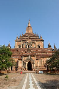 Sulamani，老的佛教寺庙和佛塔在缅甸蒲甘