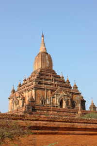 Sulamani，老的佛教寺庙和佛塔在缅甸蒲甘