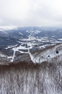 日本北海道室外雪视图