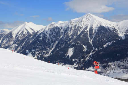 在奥地利的滑雪胜地