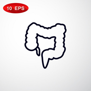 大肠癌医学图标