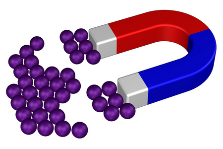 ︰ 商务词与 u 形磁铁相反信美国 3d 渲染男子手捧着特别警察徽章马蹄
