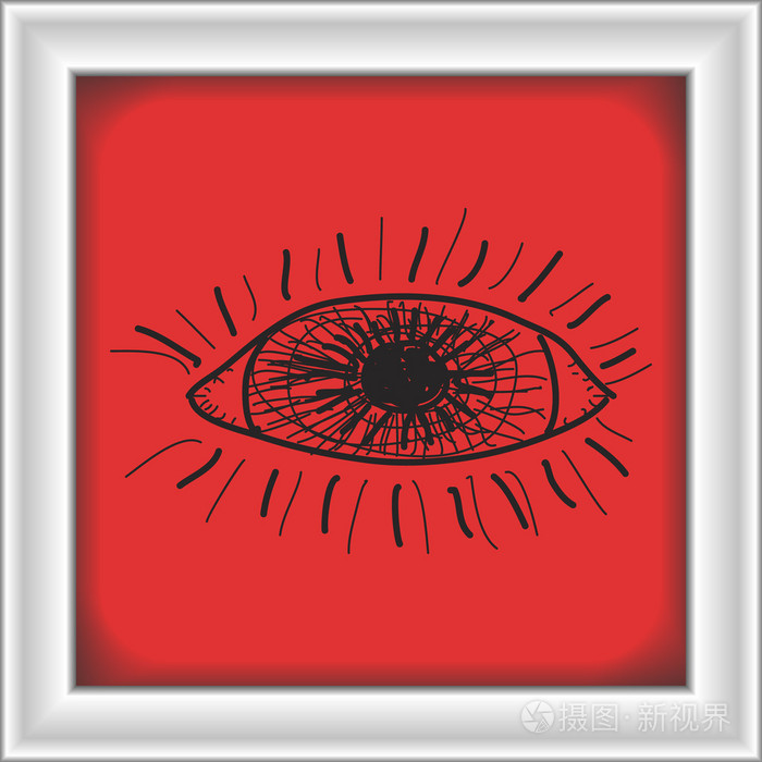 简便的涂鸦的眼睛