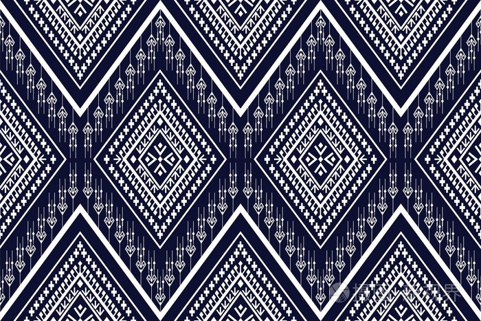 民族的几何图案设计为背景或壁纸