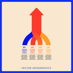 流程箭头图表模板