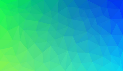 蓝绿渐变抽象多边形背景照片