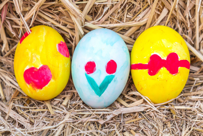 秸秆的复活节彩蛋