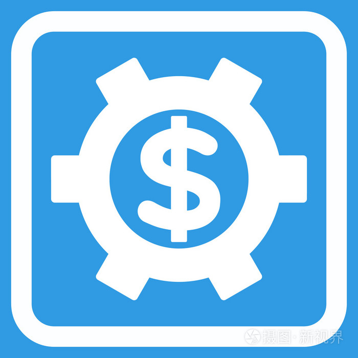 财务设置平面矢量图标