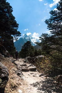 山峰的山路