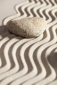 沙子和石头为美容 spa 或宁静的概念