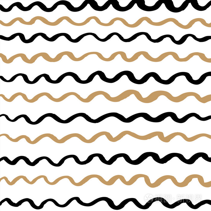 手工绘制的横条纹图案插画-正版商用图片1molc8-摄图新视界