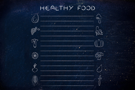 健康食品杂货店列表模板