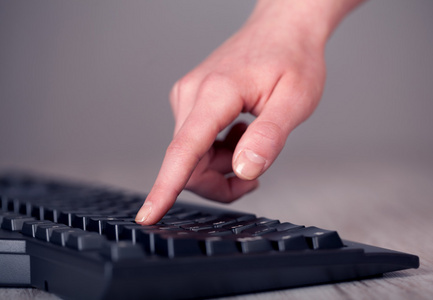 按键盘的手图片大全