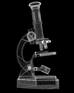 科学的显微镜。医学