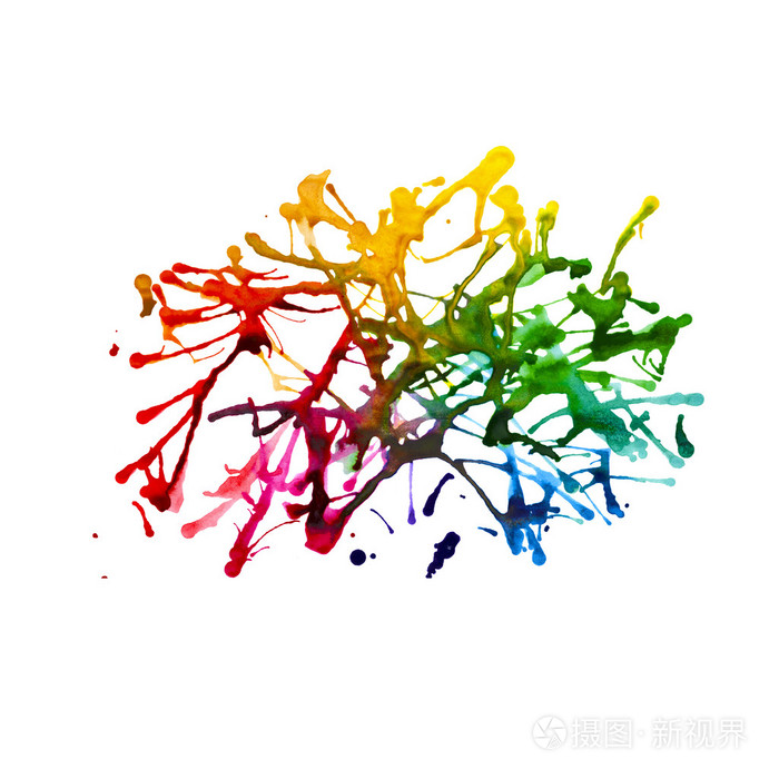 blob 水彩颜料.水彩插图照片-正版商用图片1moser-摄图新视界