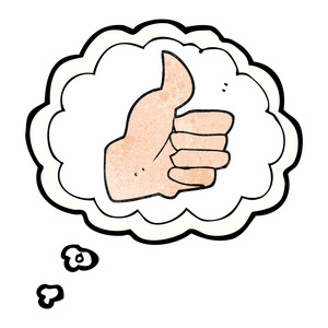 卡通大拇指快乐的孩子给标志竖起大拇指商人用钢笔画大拇指插图快乐