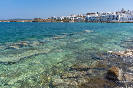 马利镇，洛斯，Cyclades 的全景视图