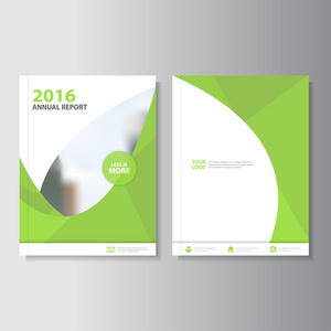 生态绿色矢量年度报告单张宣传册传单模板设计 书籍封面版式设计 抽象蓝色演示文稿模板
