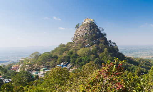 波帕山附近的庙