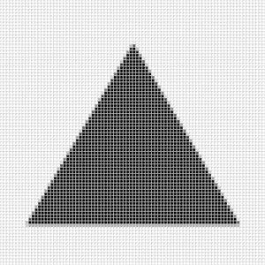 三角形。简单的几何图案的黑色正方形与阴影的框架。组点模式。半色调图案的海报 横幅 传单