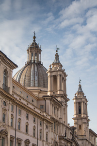 教堂在纳沃纳广场，罗马，意大利