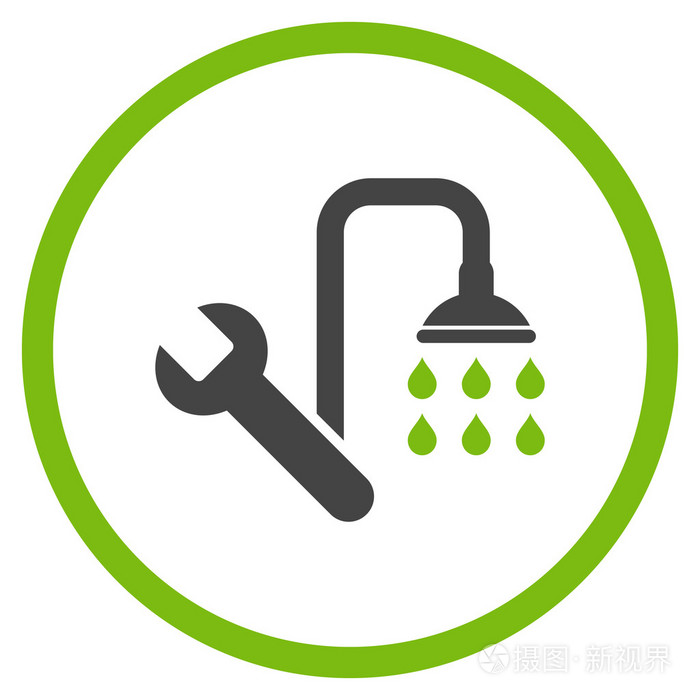 水暖平面矢量图标