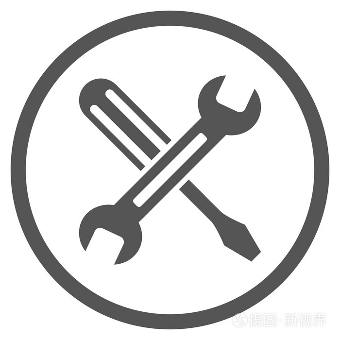 校正平面矢量图标