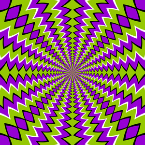 运动的视错觉图片