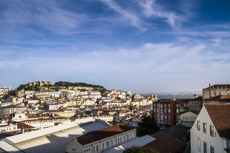 城市景观的里斯本，葡萄牙资本市