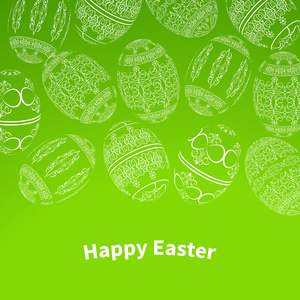 快乐的复活节背景装饰鸡蛋
